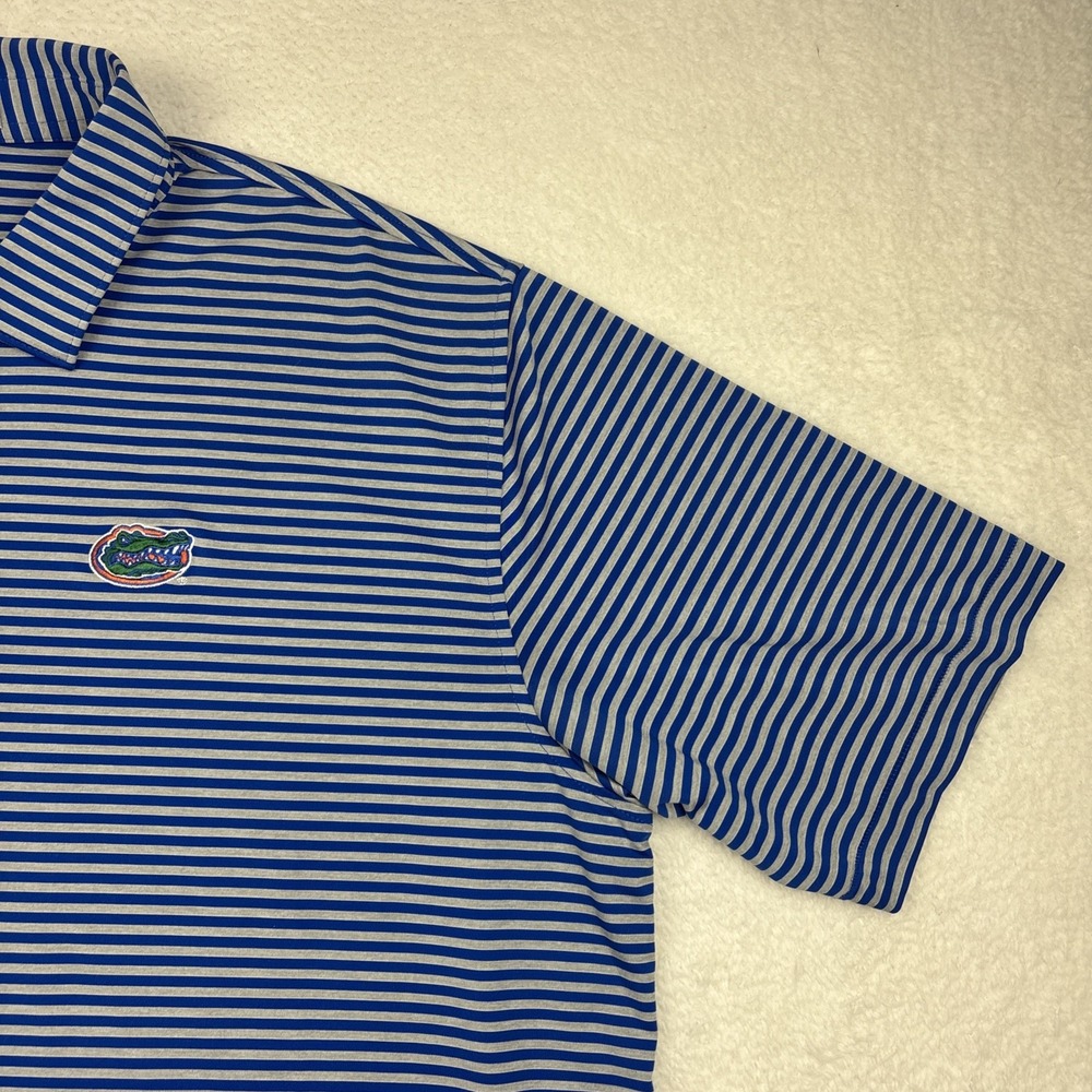 FLORIDA GATORS x PETER MILLAR Men Polo Shirt 2XL Summer Comfort Golf Performance - Picture 7 of 13
